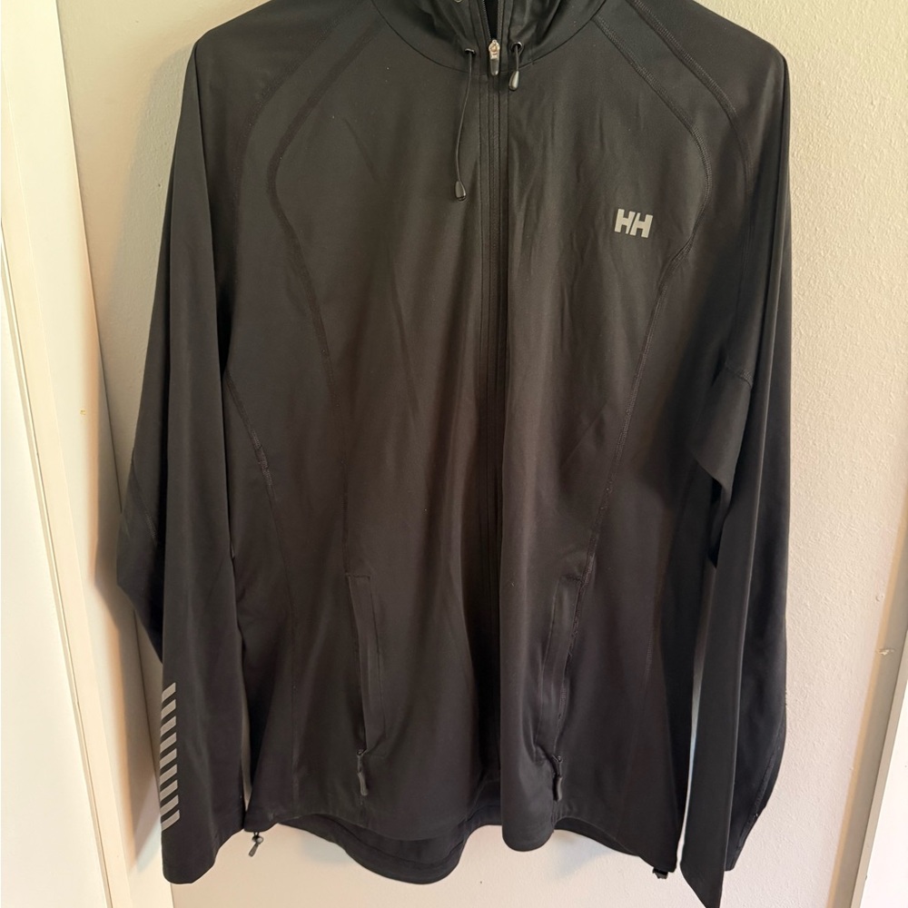 Helly Hansen Black Performance Jacket Lightweight Athletic Design